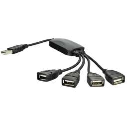 Hub USB 2.0 4-Port Noir...